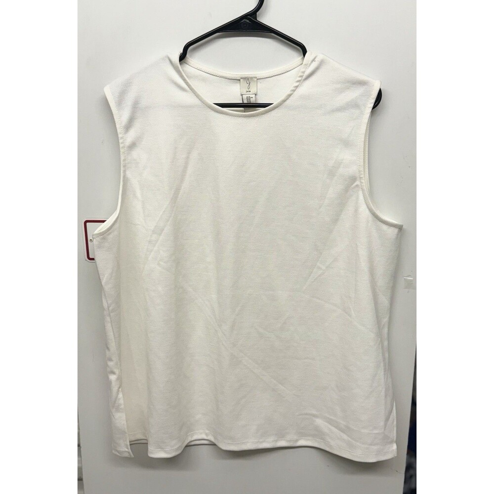NWT Joie Womens Ivory White Sleeveless Muscle Tank Top Shirt Size XL